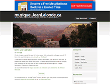 Tablet Screenshot of musique.jeanlalonde.ca